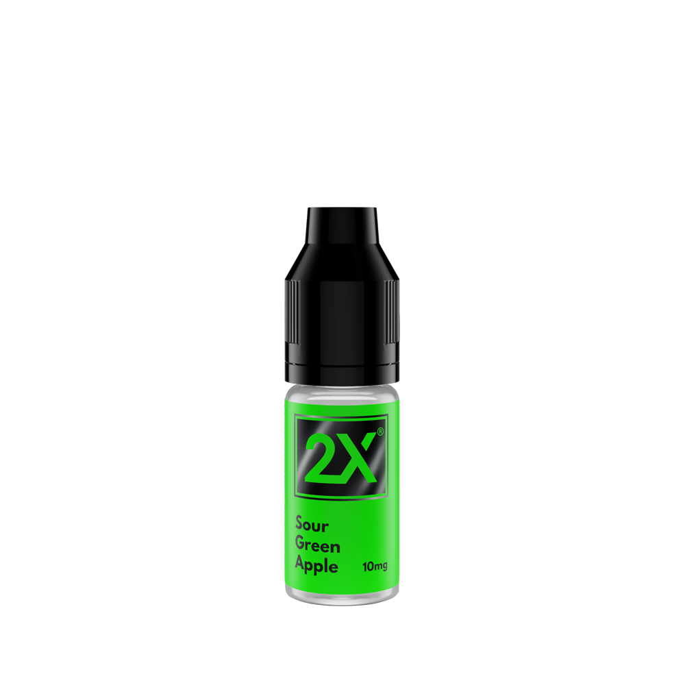 2X Sour Green Apple Nic Salts - 10ml
