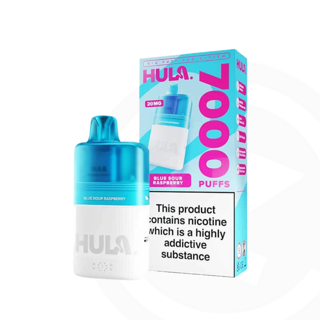 Hula 7000 Pod Kit - Blue Sour Raspberry - 20mg