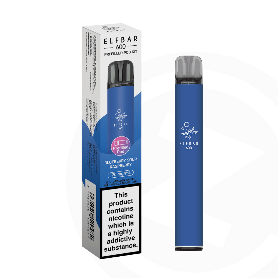 Elf Bar 600 Prefilled Pod Kit - Blueberry Sour Raspberry