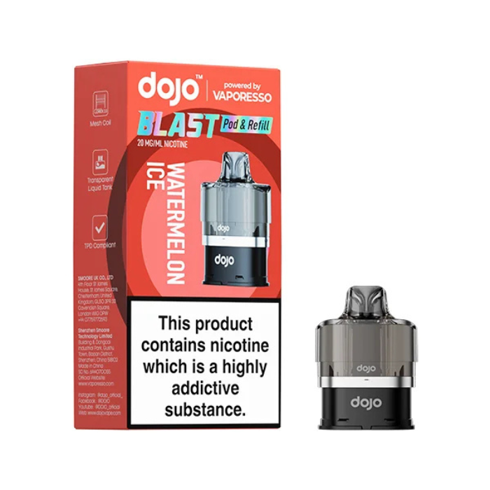 DOJO BLAST 6000 Prefilled Pod & Refill - Watermelon Ice - 20mg