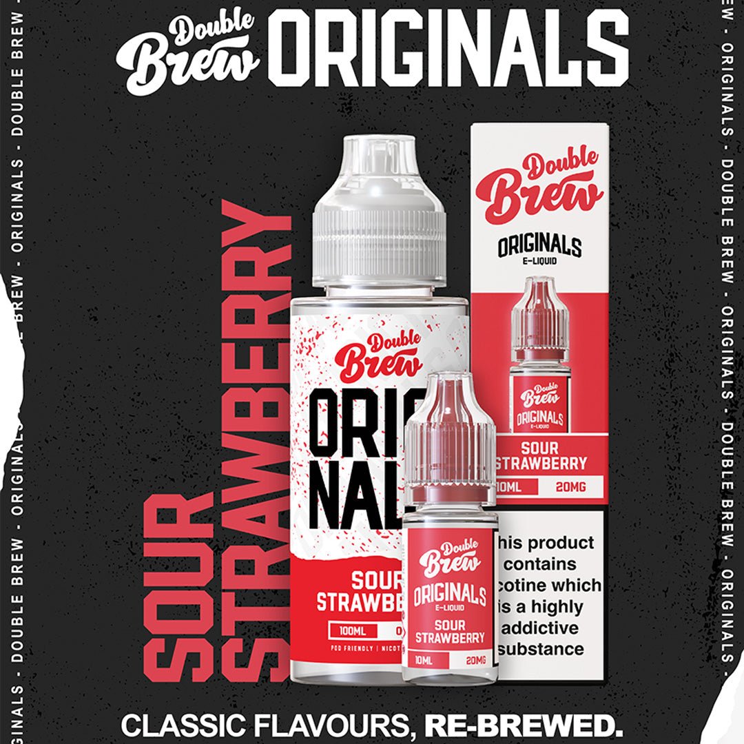 Double Brew Originals XL Sour Strawberry - 100ml