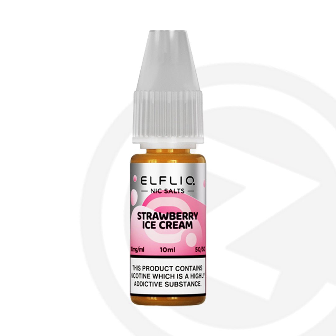 Elfliq Strawberry Ice Cream Nic Salt - 10ml