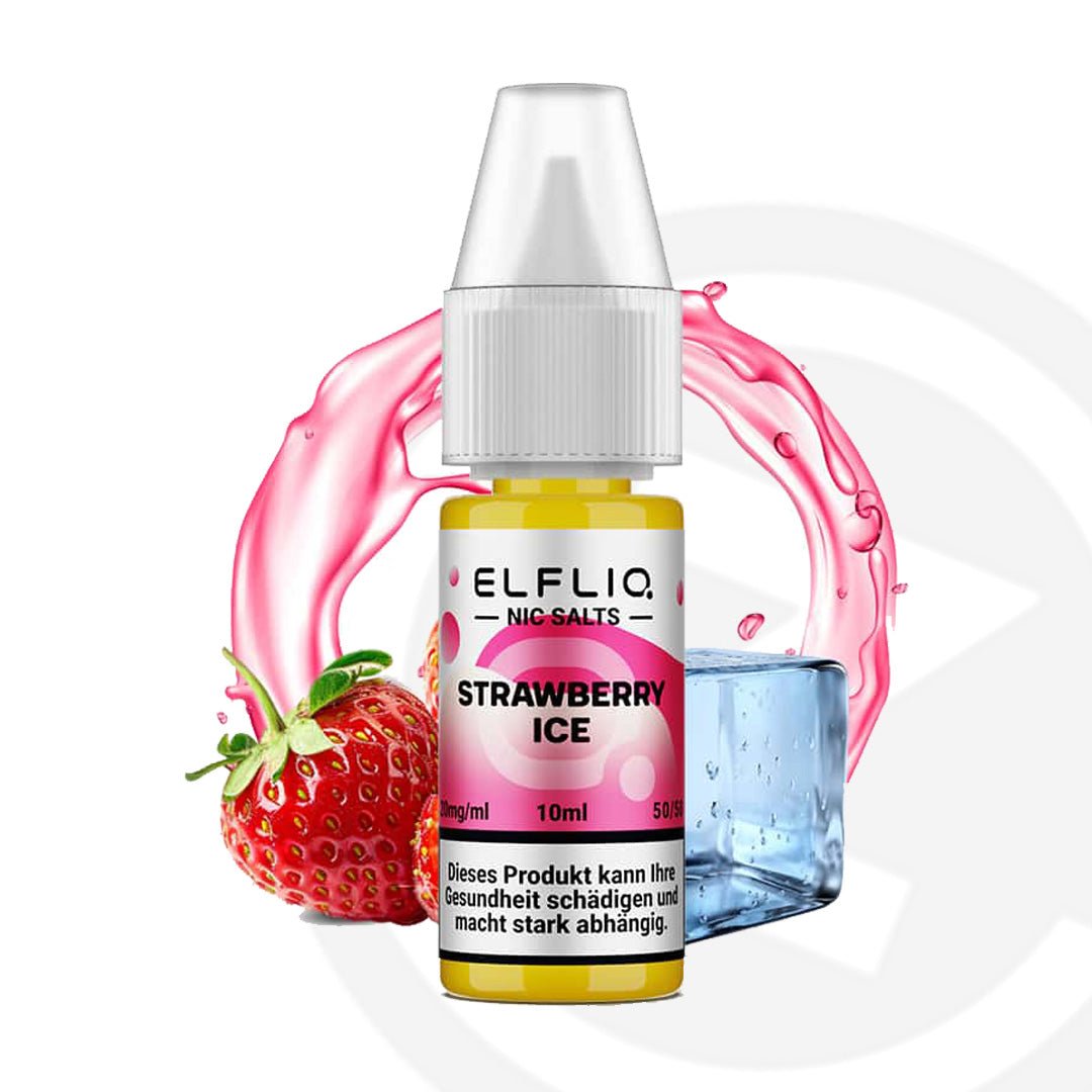 Elfliq Strawberry Ice Nic Salt - 10ml