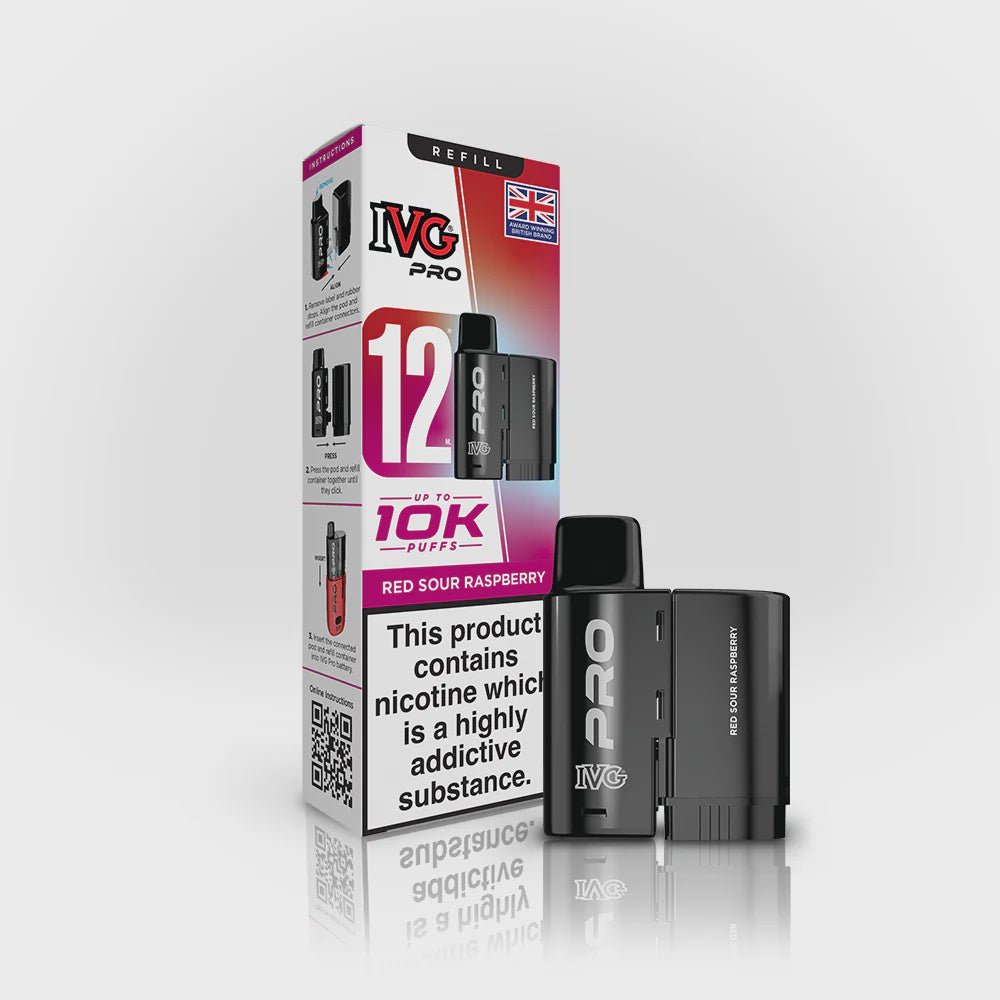 IVG Pro 12 Prefilled Pod - Red Sour Raspberry - 20mg