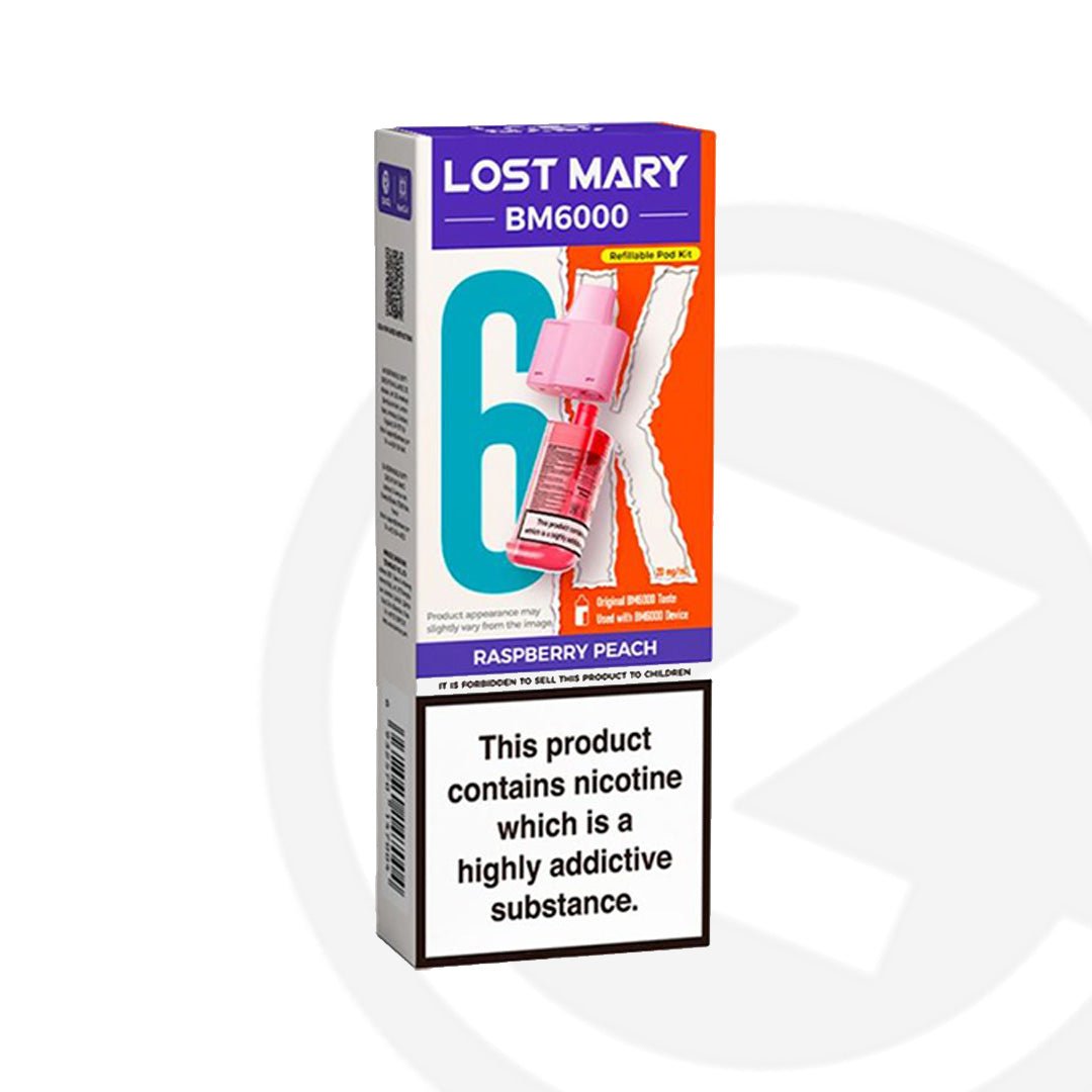 Lost Mary BM6000 Refill - Raspberry Peach