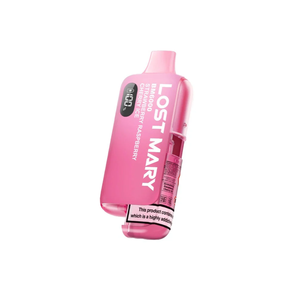 Lost Mary BM6000 Refillable Pod Kit - Strawberry Raspberry Cherry Ice