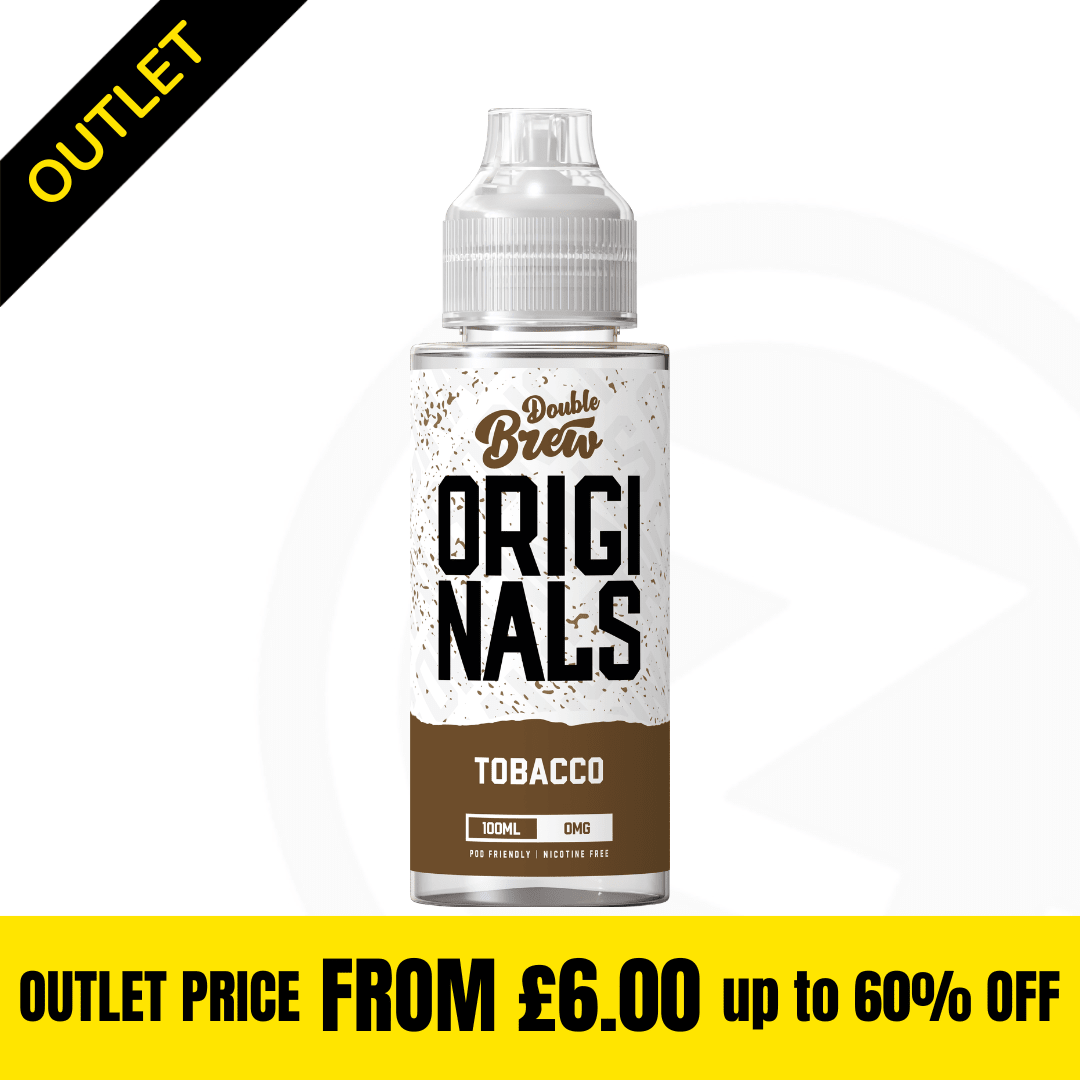 Double Brew Originals XL - Tobacco 100ml Shortfill Outlet Stock