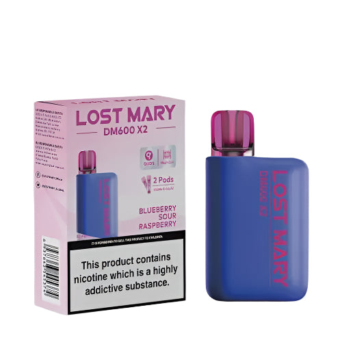 Lost Mary DM600x2 Blueberry Sour Raspberry