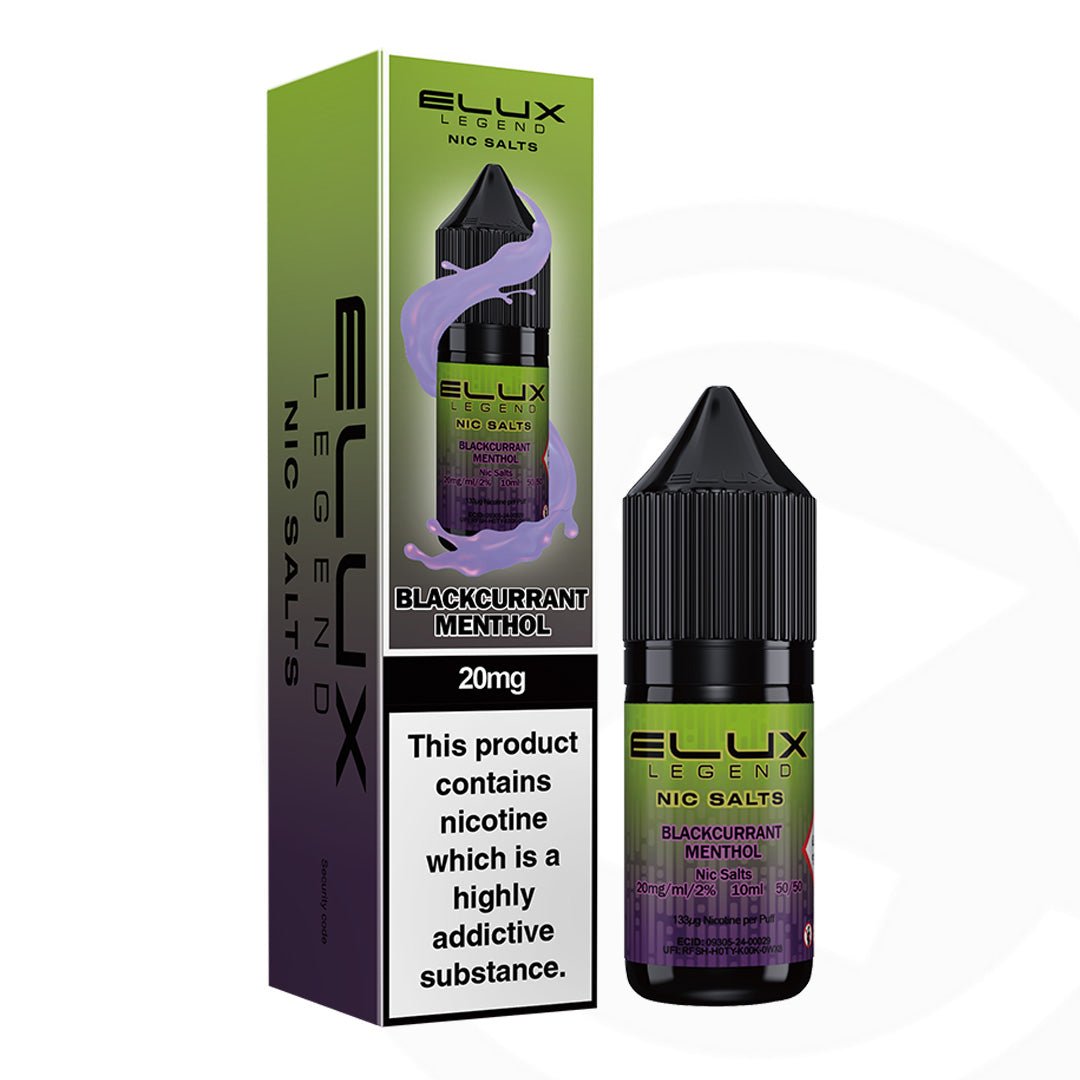 Elux Legend Nic Salt Blackcurrant Menthol - 10ml