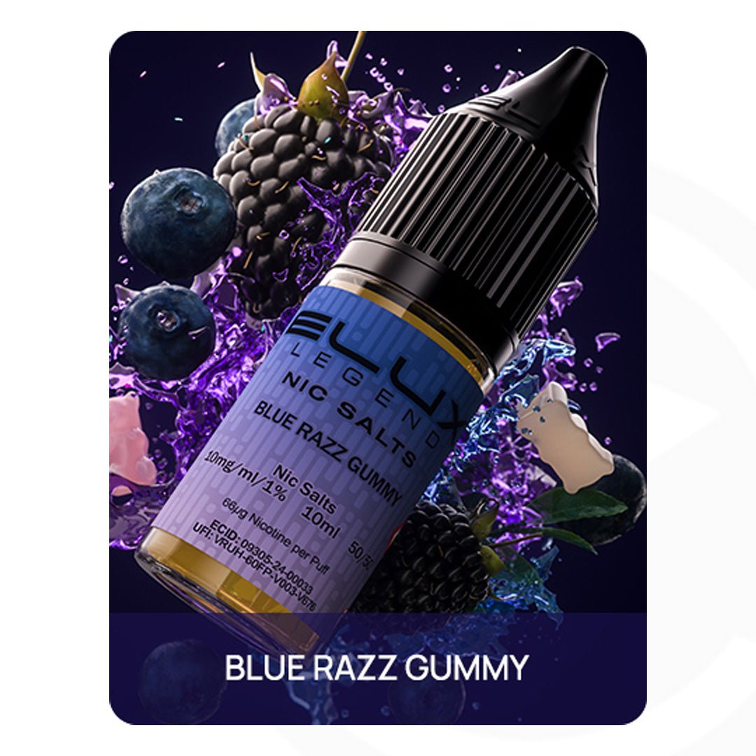 Elux Legend Nic Salt Blue Razz Gummy - 10ml