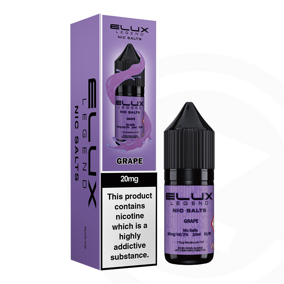 Elux Legend Nic Salt Grape - 10ml