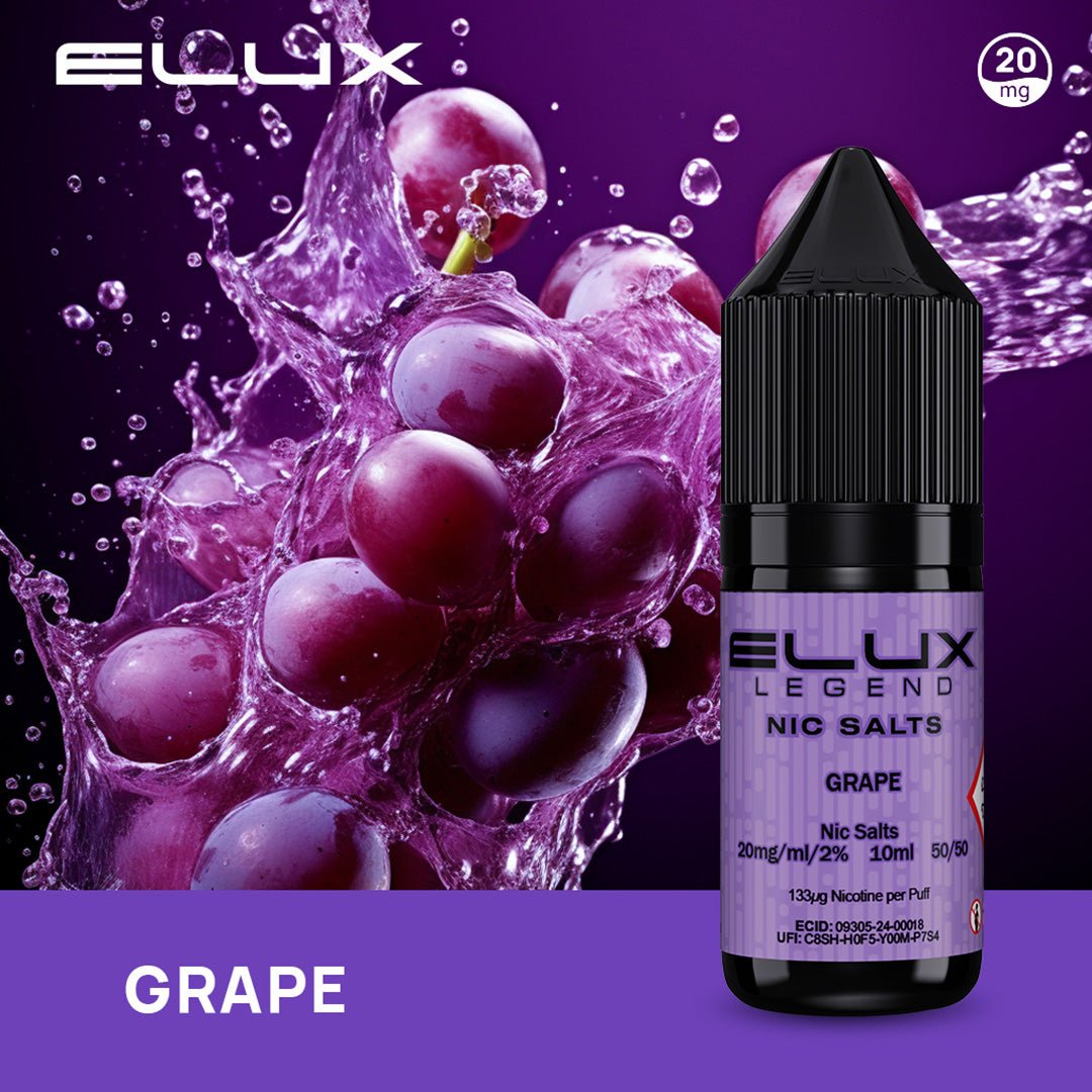 Elux Legend Nic Salt Grape - 10ml