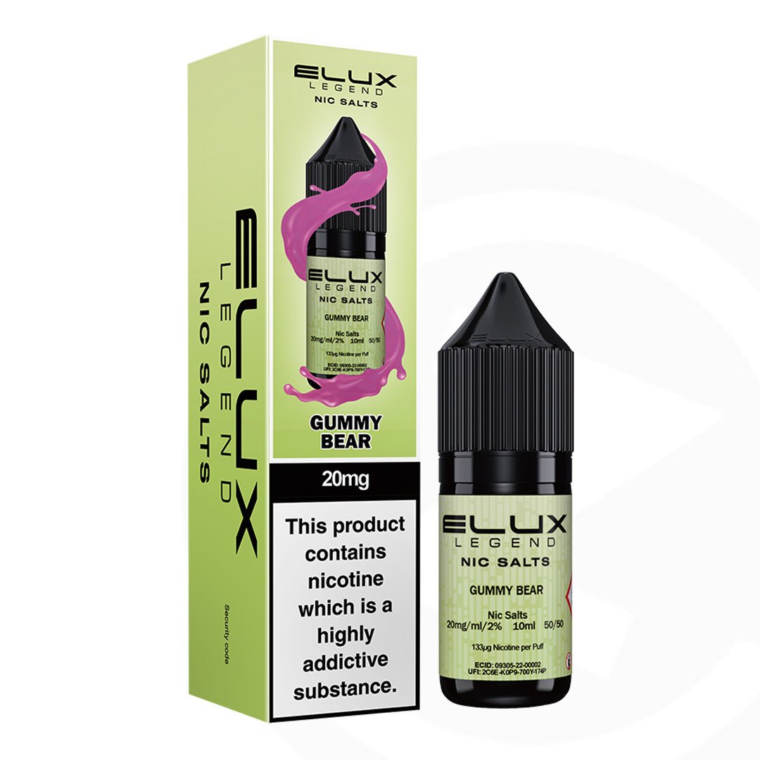 Elux Legend Nic Salt Gummy Bear - 10ml