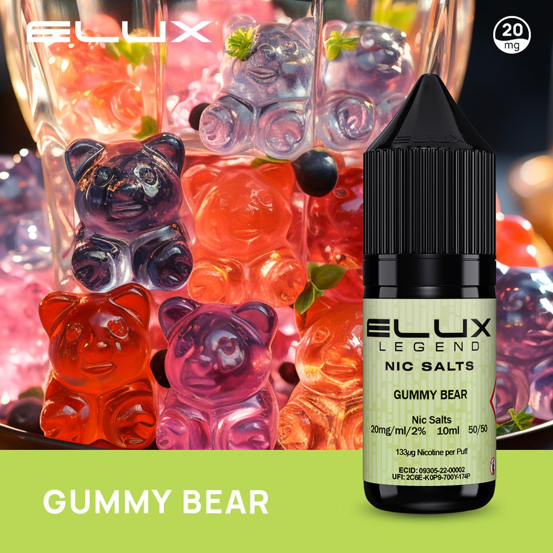 Elux Legend Nic Salt Gummy Bear - 10ml