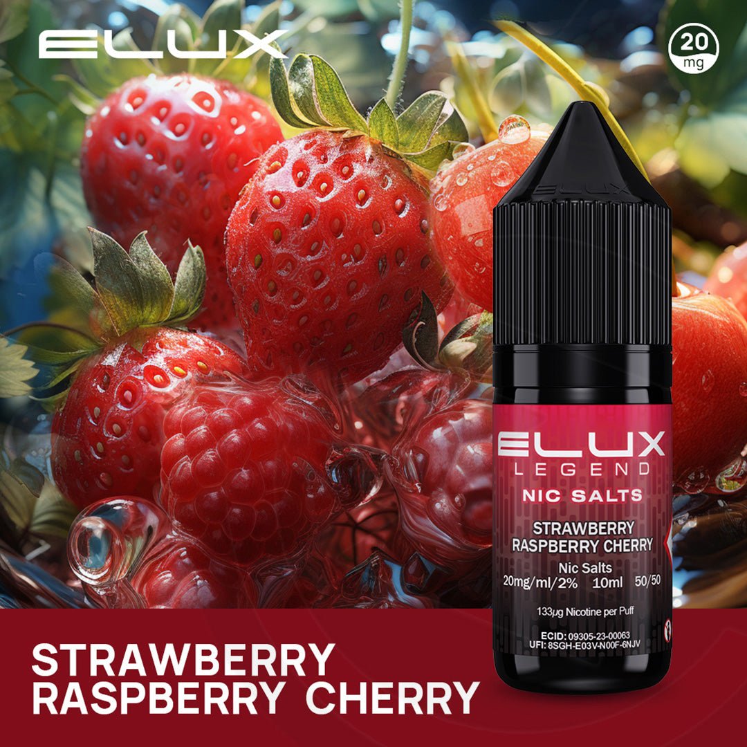 Elux Legend Nic Salt Strawberry Raspberry Cherry - 10ml