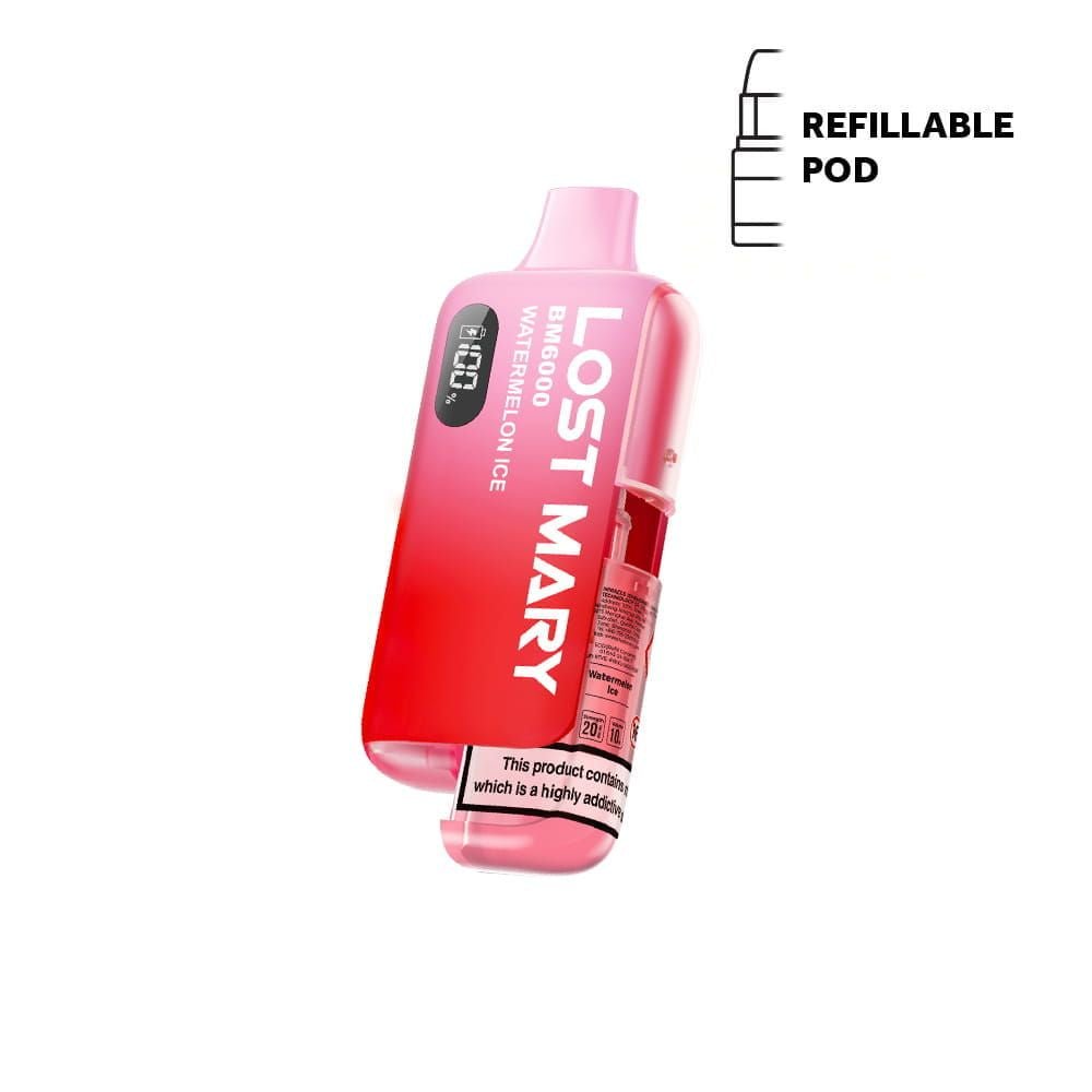 Lost Mary BM6000 Refillable Pod Kit - Watermelon Ice