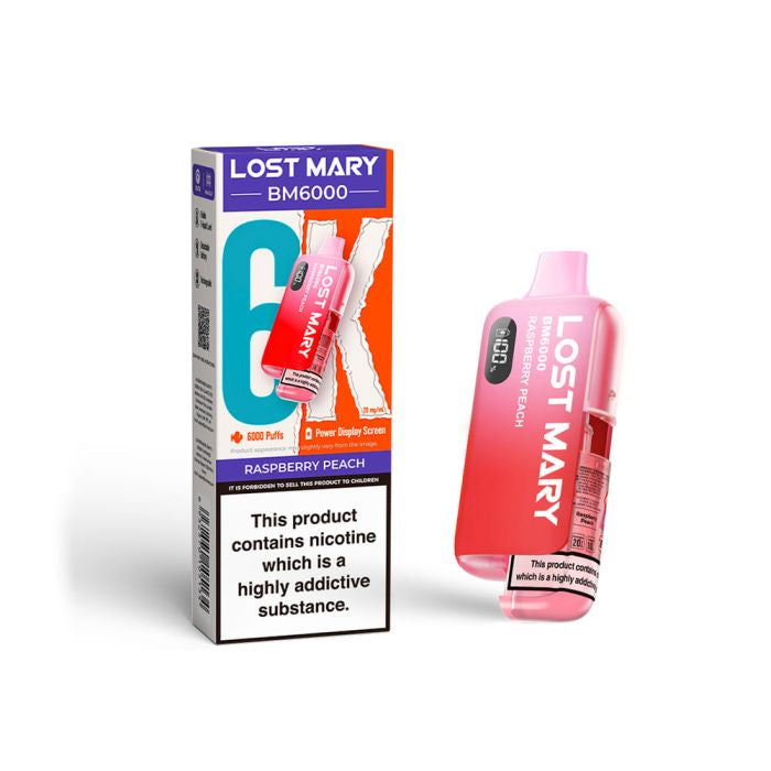 Lost Mary BM6000 Raspberry Peach - 20mg