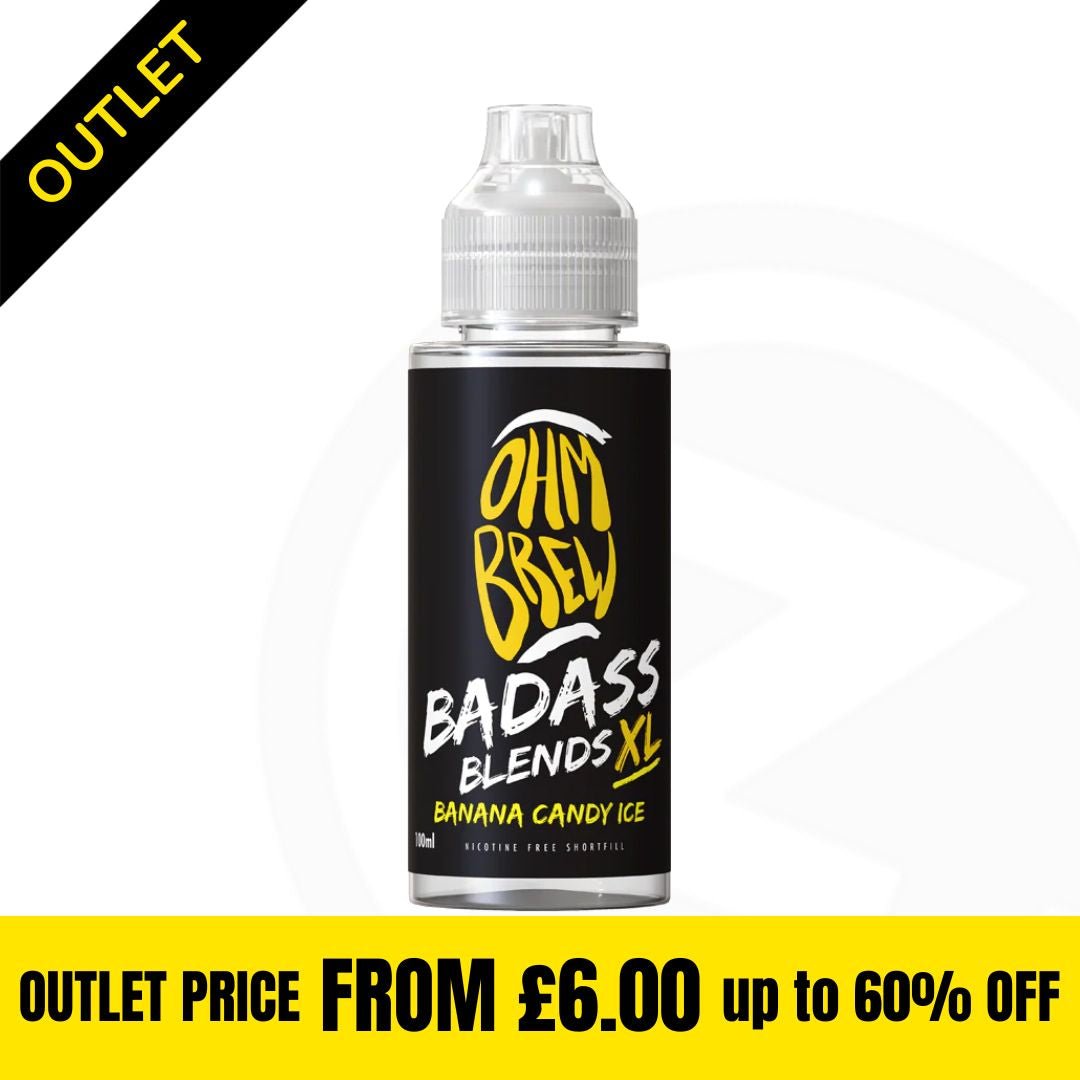 Badass Blends XL - Banana Candy Ice 100ml Shortfill Clearance Stock