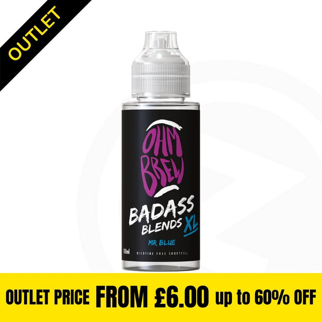 Badass Blends XL - Mr Blue 100ml Shortfill Clearance Stock