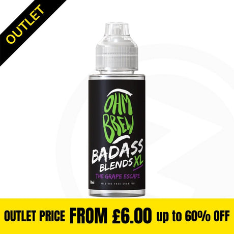 Badass Blends XL - The Grape Escape 100ml Shortfill Clearance Stock