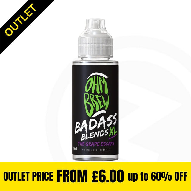 Badass Blends XL - The Grape Escape 100ml Shortfill Clearance Stock