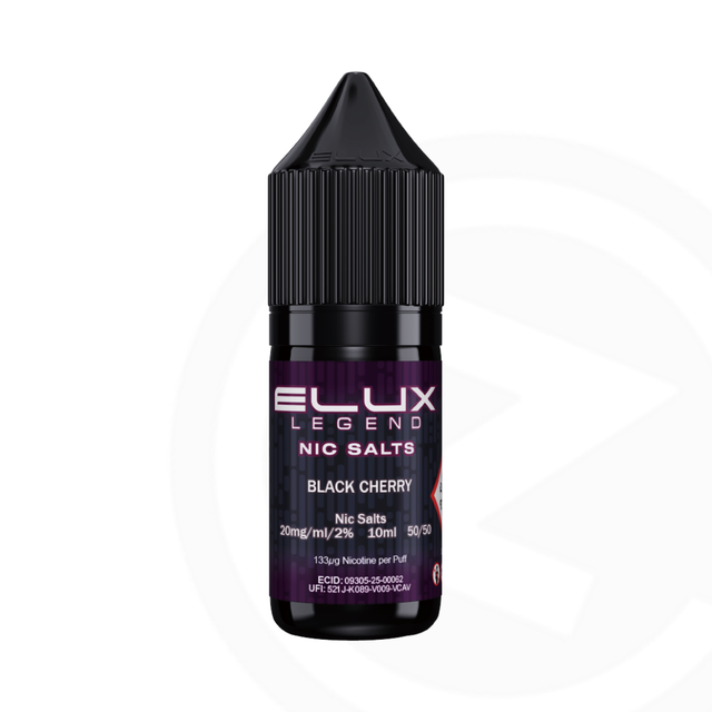 Elux Legend Nic Salt Black Cherry - 10ml