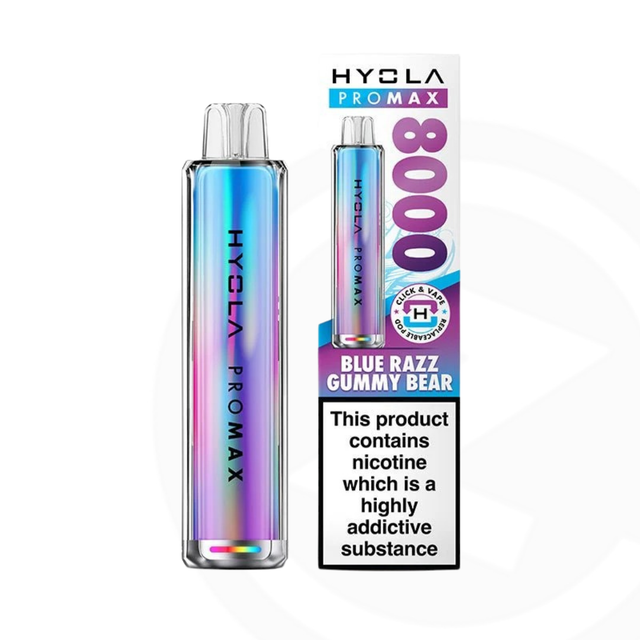 Hyola Pro Max 8000 Kit - Blue Razz Gummy Bear - 20mg