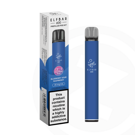 Elf Bar 600 Prefilled Pod Kit - Blueberry Sour Raspberry