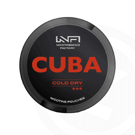 Cuba Black Line Nicotine Pouches - 43mg - Cold Dry