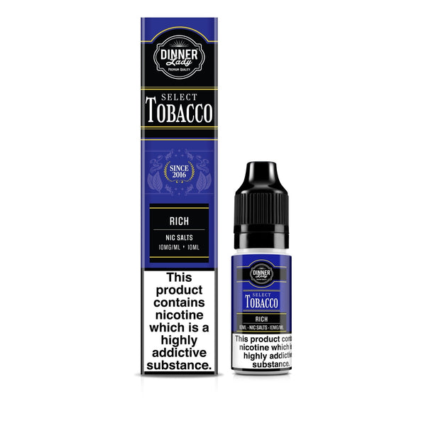 Dinner Lady Rich Tobacco Nic Salts | Smooth Tobacco Vape