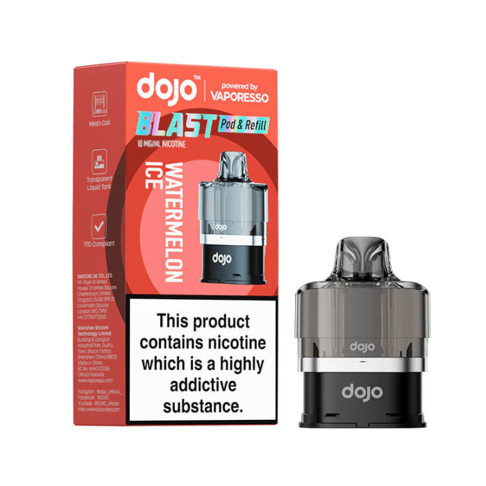 Dojo Blast 6000 Prefilled Pod & Refill Watermelon Ice - 10mg