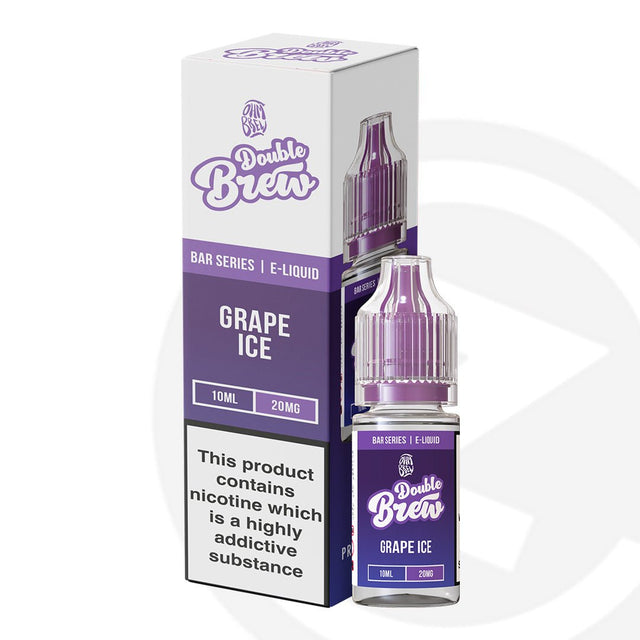 Double Brew Bar Series Grape Ice - 10ml