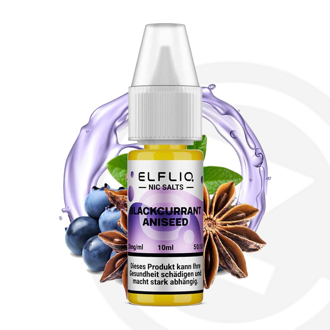 Elfliq Blackcurrant Aniseed Nic Salt - 10ml