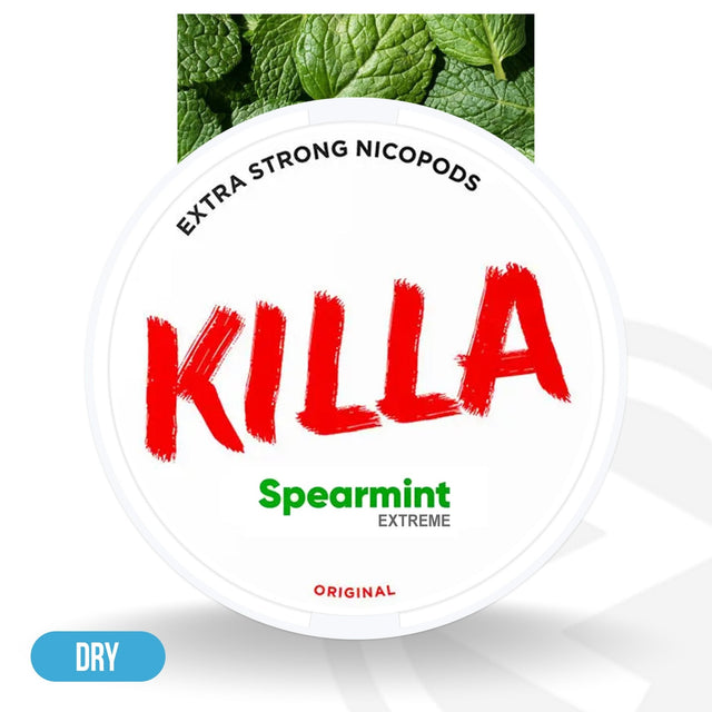 Killa Nicotine Pouches Spearmint Extreme - 16mg