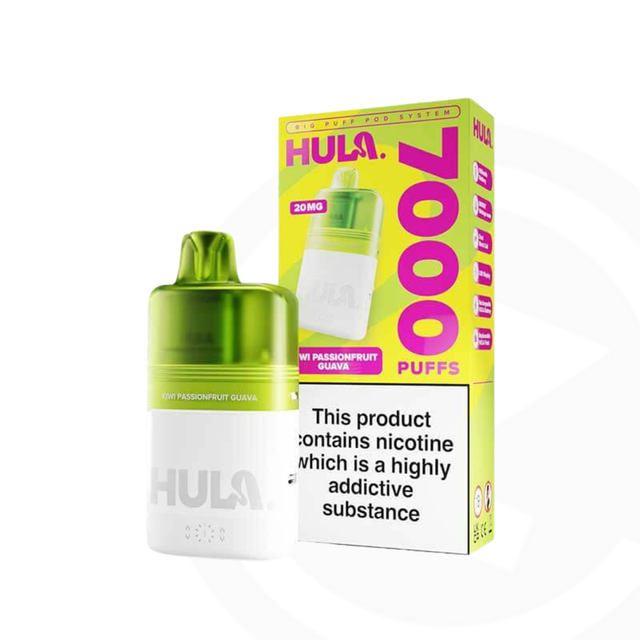 Hula 7000 Pod Kit - Kiwi Passion Fruit Guava - 20mg