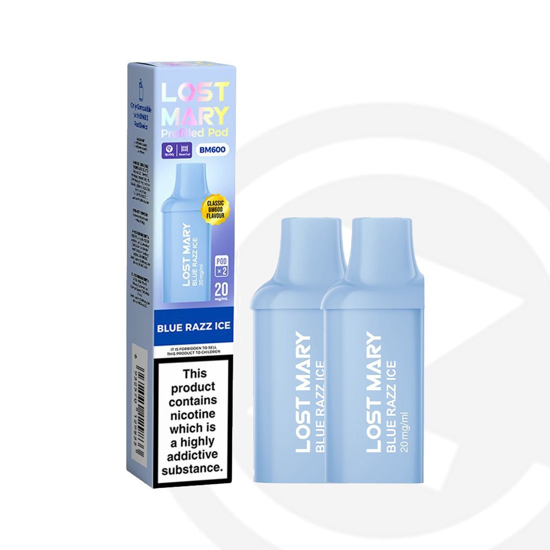 Lost Mary BM600 Prefilled Pod x 2 - Blue Razz Ice
