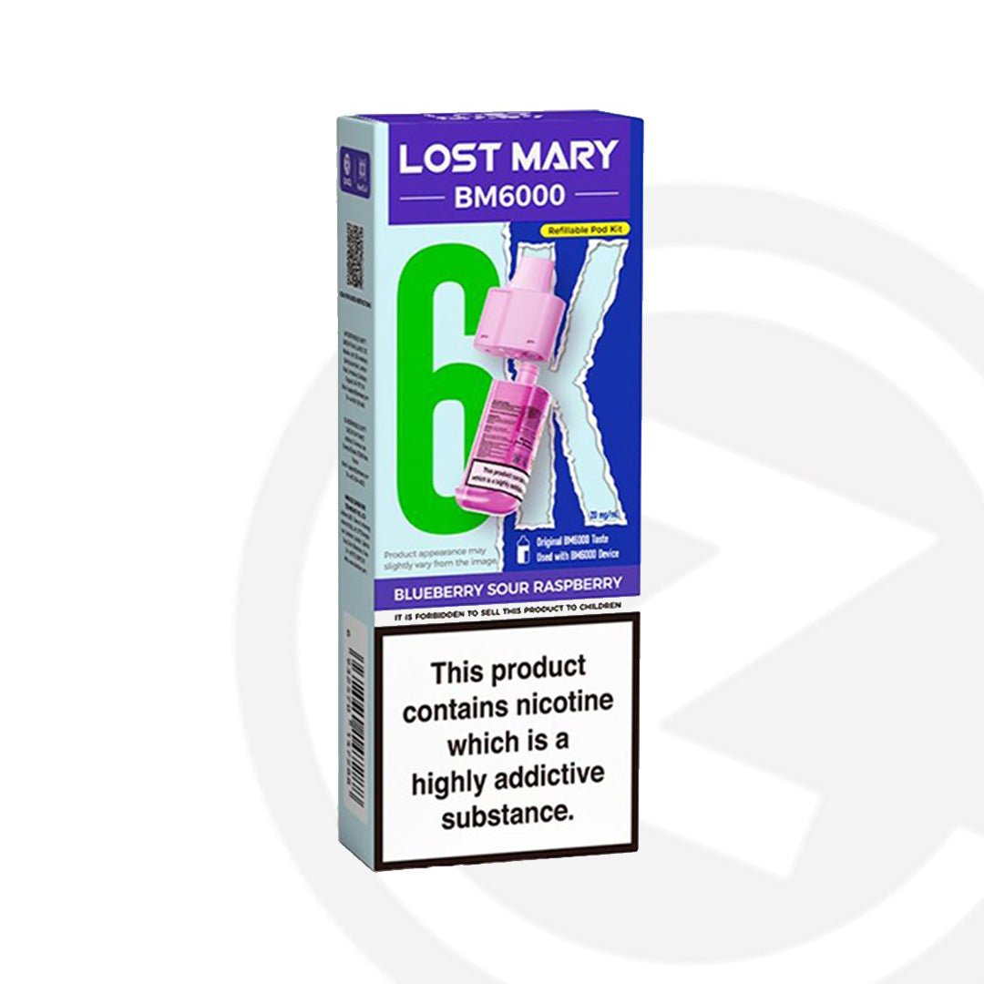 Lost Mary BM6000 Refill - Blueberry Sour Raspberry