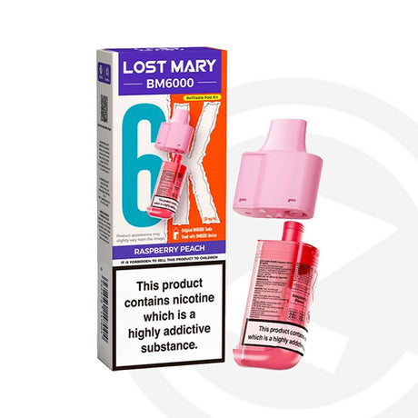 Lost Mary BM6000 Refill - Raspberry Peach