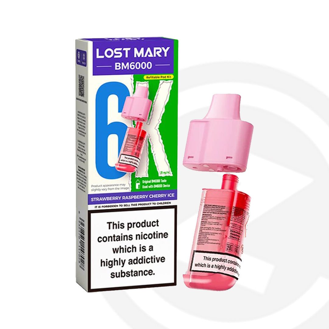 Lost Mary BM6000 Refill - Strawberry Raspberry Cherry Ice