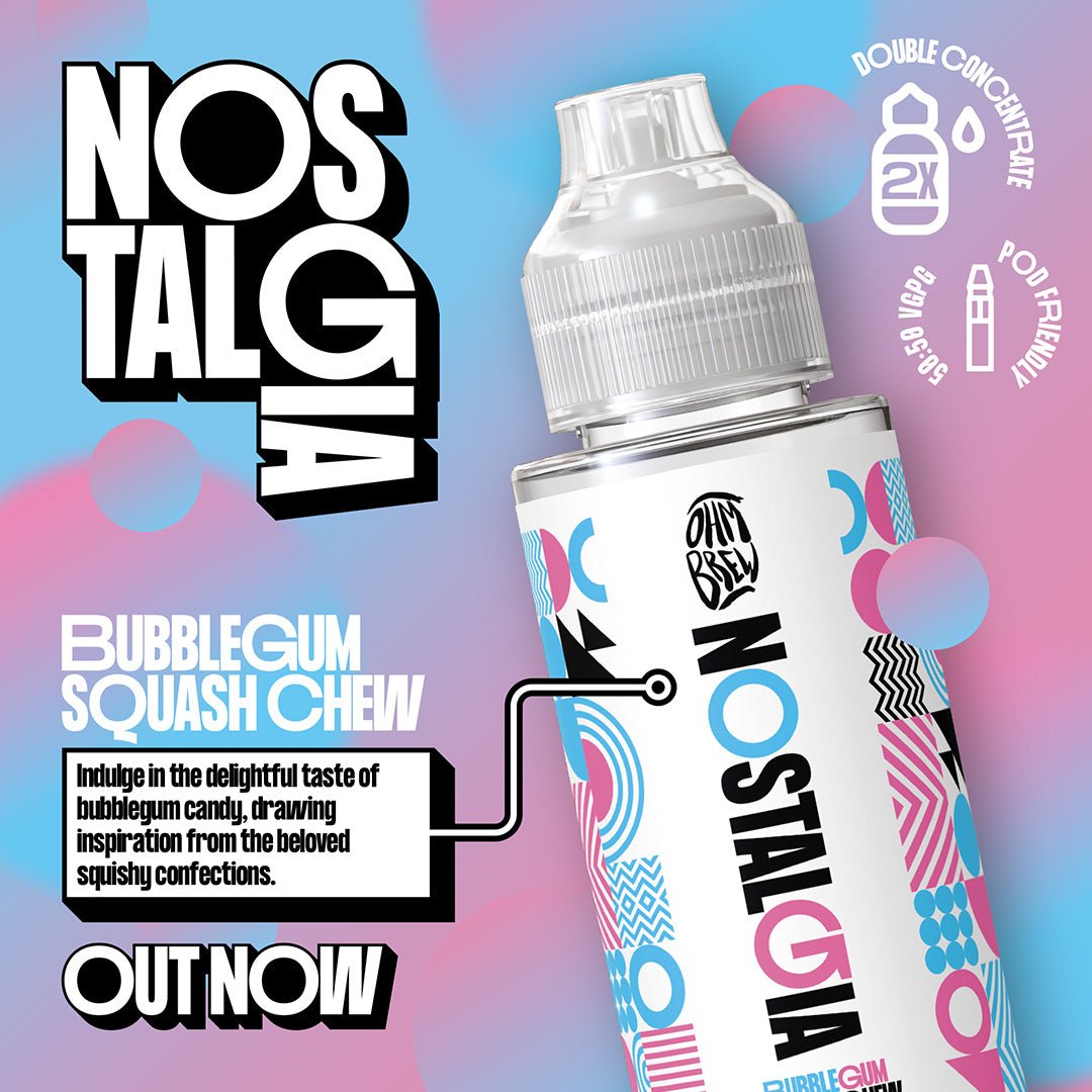 Nostalgia Bubblegum Squash Chew - 100ml