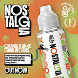 Nostalgia Orange & Lime Sour Worms - 100ml