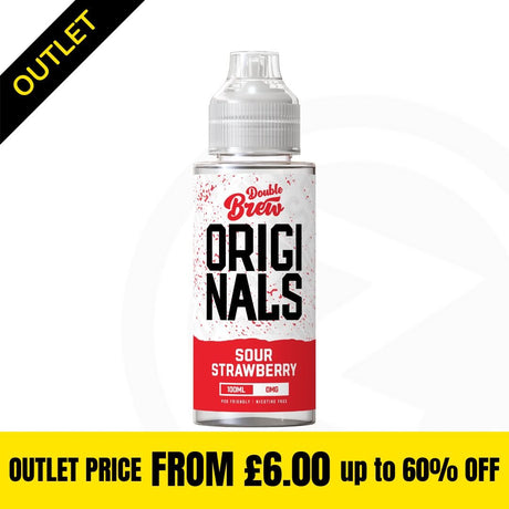 Double Brew Originals XL - Sour Strawberry 100ml Shortfill Clearance Stock