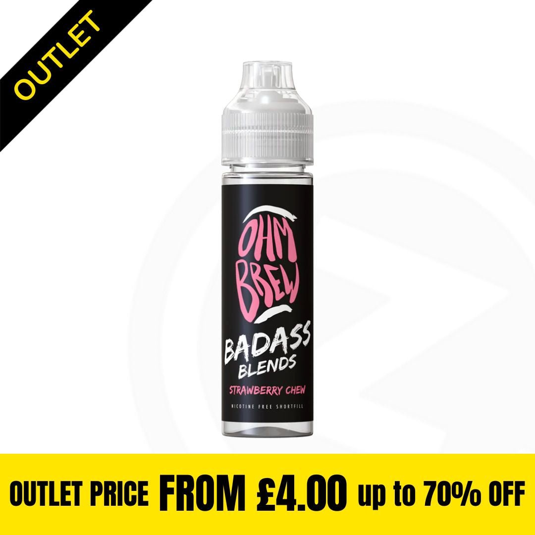 Badass Blends - Strawberry Chew - 50ml Shortfill Clearance Stock