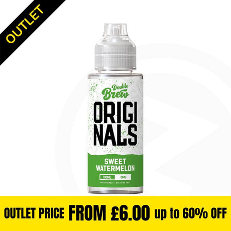 Double Brew Originals XL - Sweet Watermelon 100ml Shortfill Clearance Stock