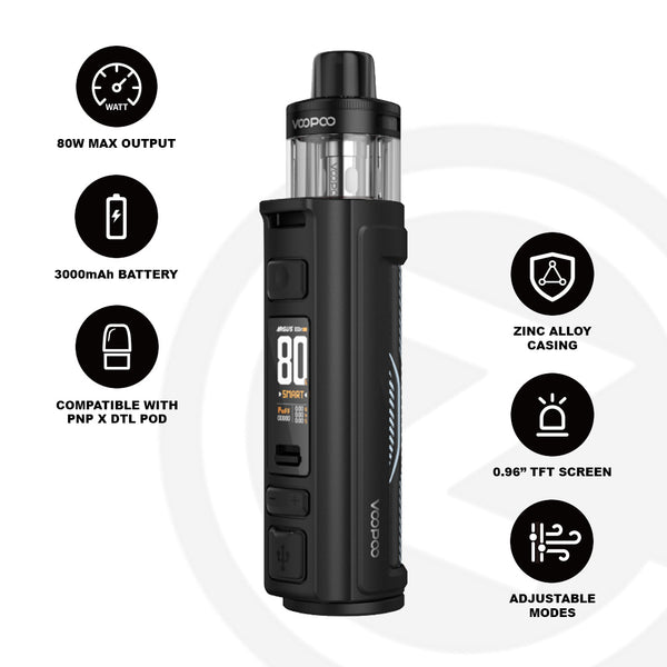 Voopoo Argus Pro 2 Vape Kit – Powerful 80W Sub Ohm Pod System UK – Ziggicig