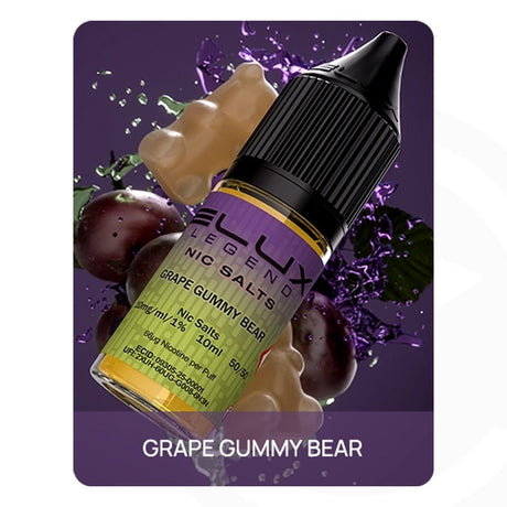 Elux Legend Nic Salt Grape Gummy Bear - 10ml