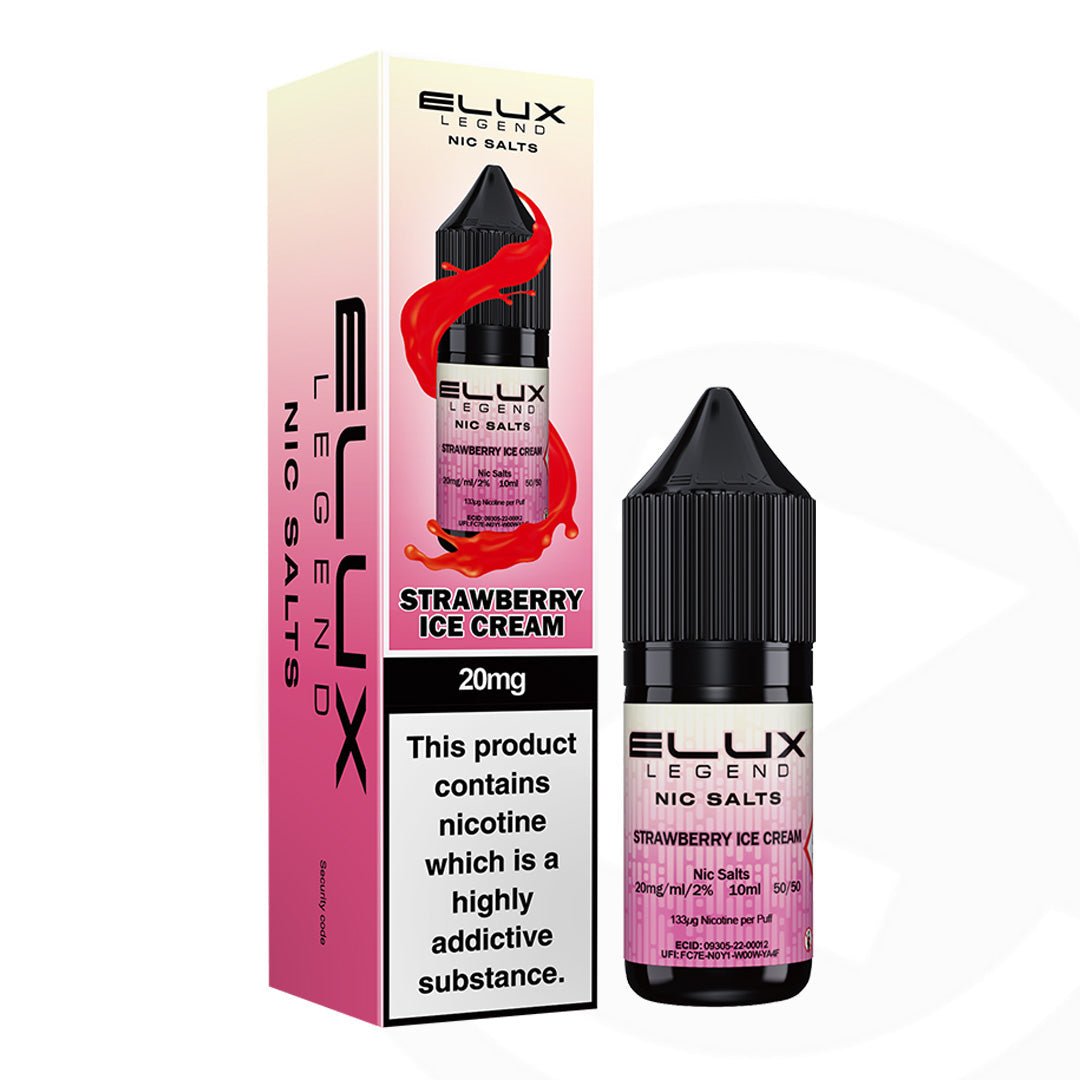 Elux Legend Nic Salt Strawberry Ice Cream - 10ml