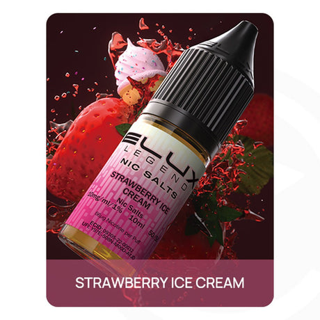Elux Legend Nic Salt Strawberry Ice Cream - 10ml