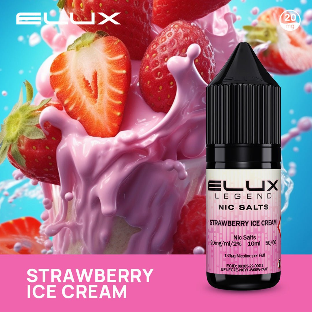 Elux Legend Nic Salt Strawberry Ice Cream - 10ml