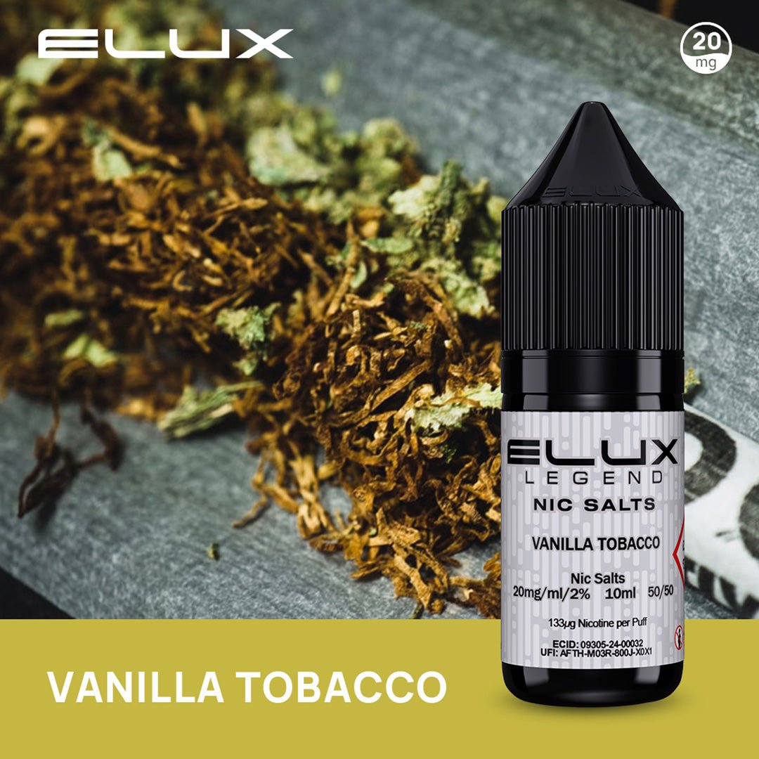 Elux Legend Nic Salt Vanilla Tobacco - 10ml